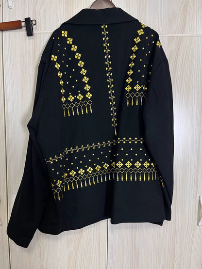 Yohji Yamamoto 92AW Gold Embroidered Jacket