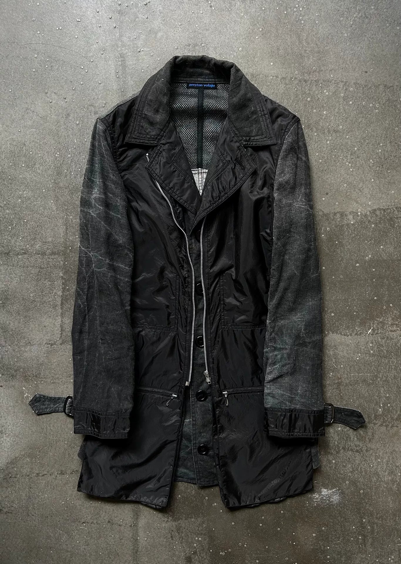 Kohshin Satoh Denim Jacket with Faux Layers