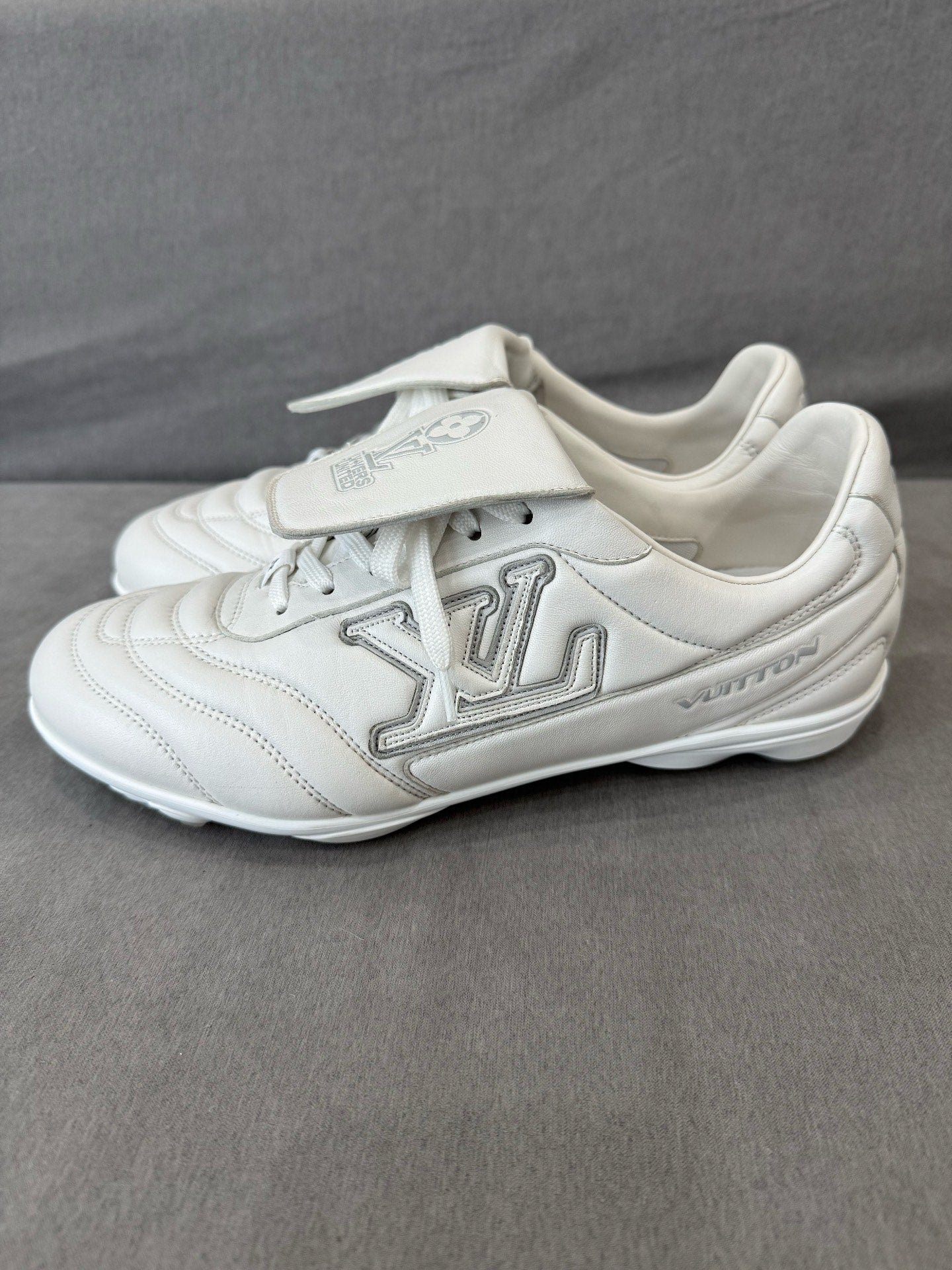 Louis Vuitton White Soccer Shoes Size 42.5
