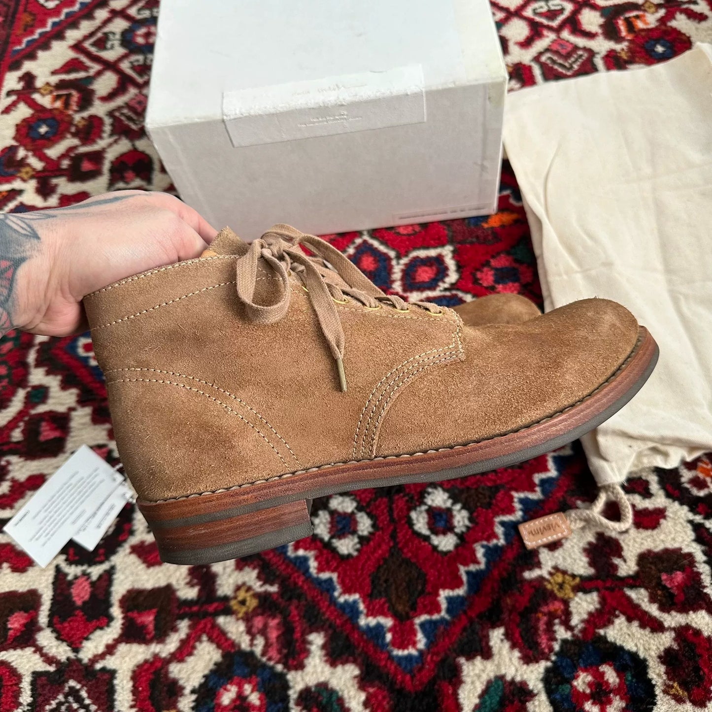 Visvim Brigadier Suede Boots Size 8.5
