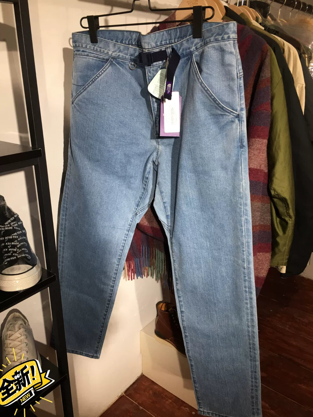 the north face purple label denim pants