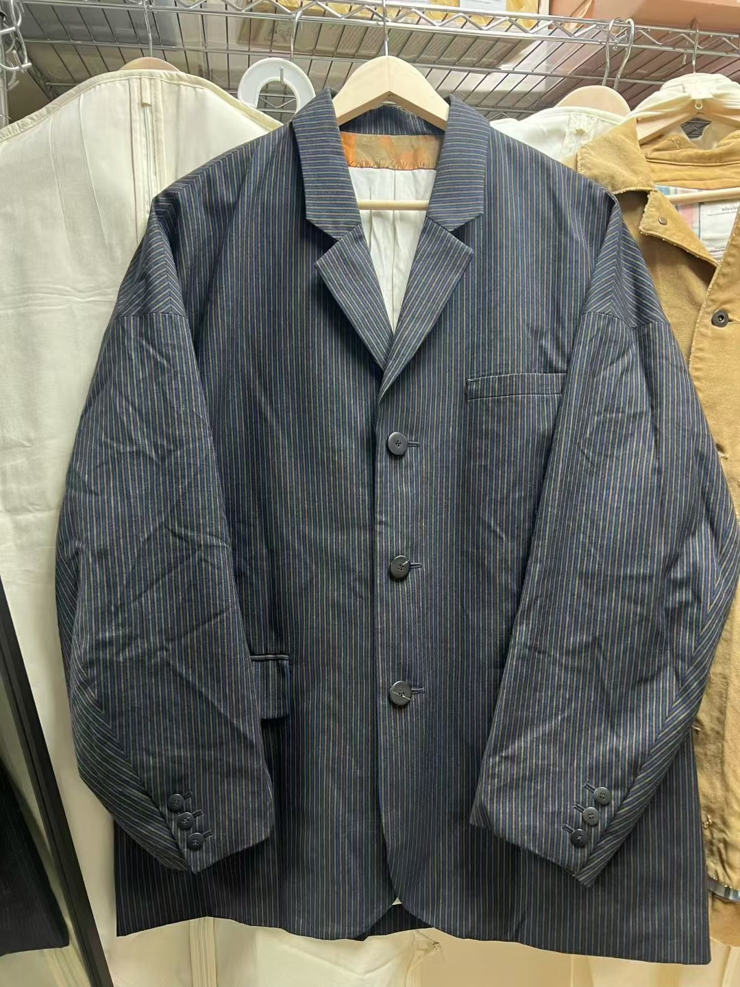 Visvim Hammons JKT Santome Navy Blazer