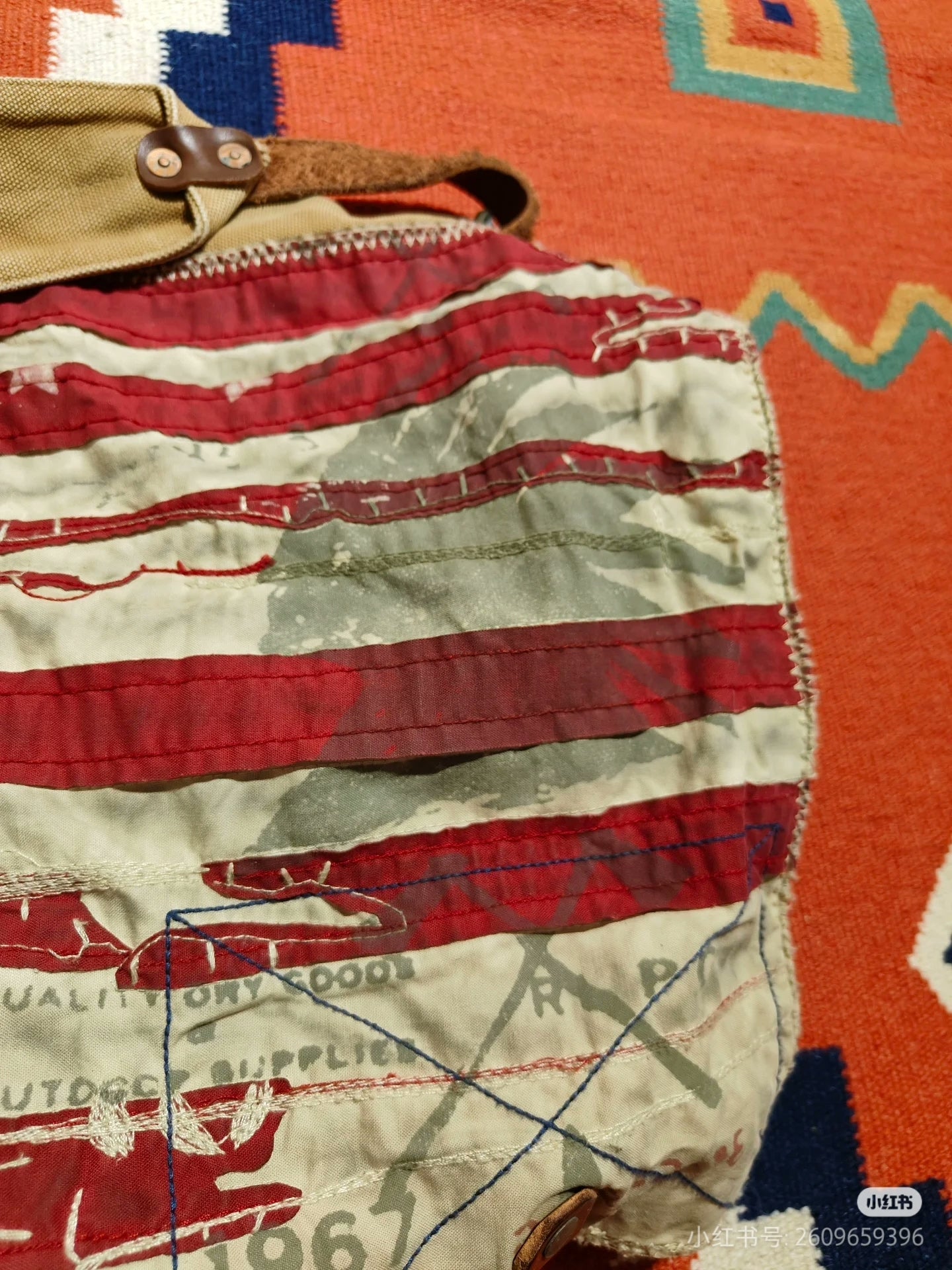 Ralph Lauren Vintage American Flag Backpack