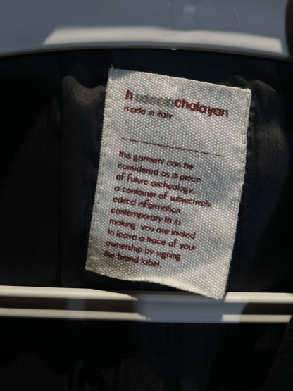 stylish black blazer by hussein chalayan