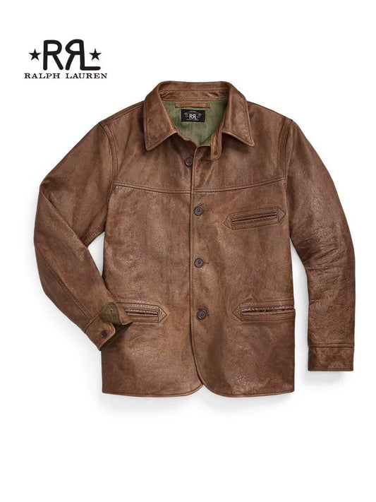RRL Ralph Lauren Brakeman Leather Jacket