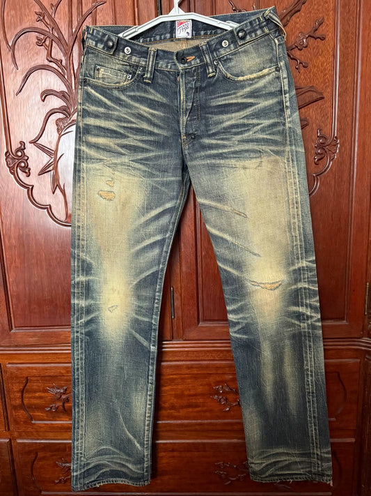 PRPS W31 Men's Straight Purple Ear Jeans