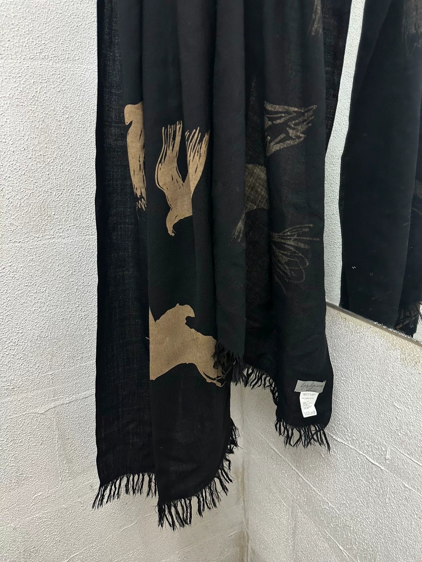 Yohji Yamamoto Pour Homme Raven Scarf