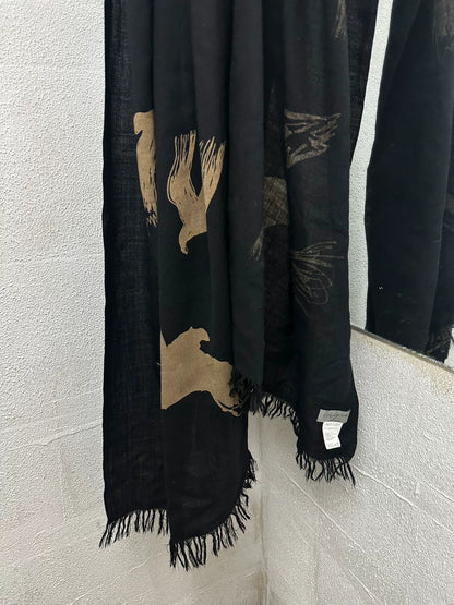 Yohji Yamamoto Pour Homme Raven Scarf
