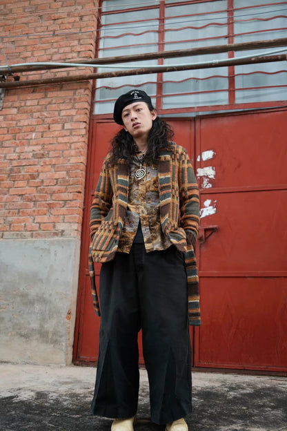 RRL Shawl Collar Navajo Wool Cardigan