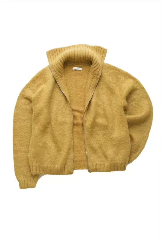 Old Joe Mohair Zip-Up Sweatshirt