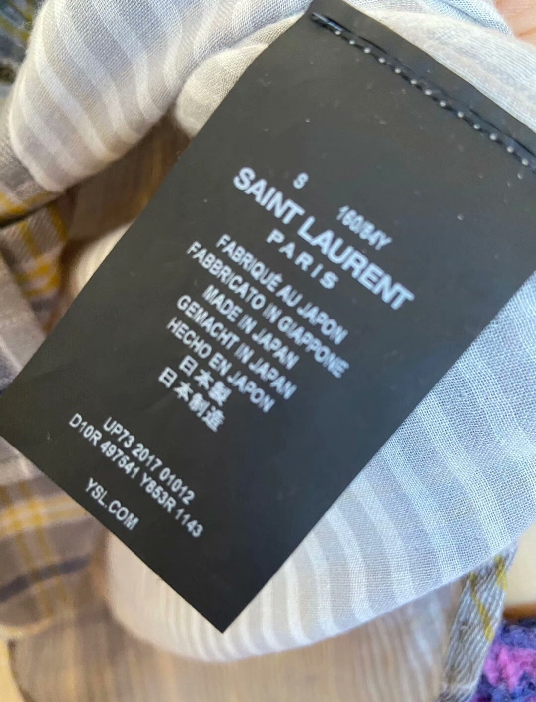 Saint Laurent Plaid Shirt