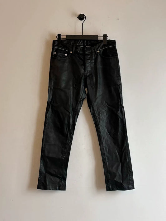 Balenciaga Waxed Straight-Leg Jeans 2010
