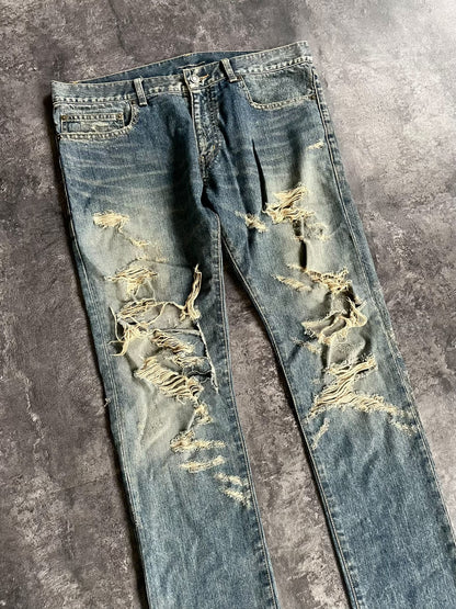 Saint Laurent Distressed Jeans
