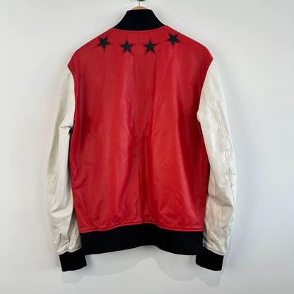 Givenchy Leather Star Baseball Jacket