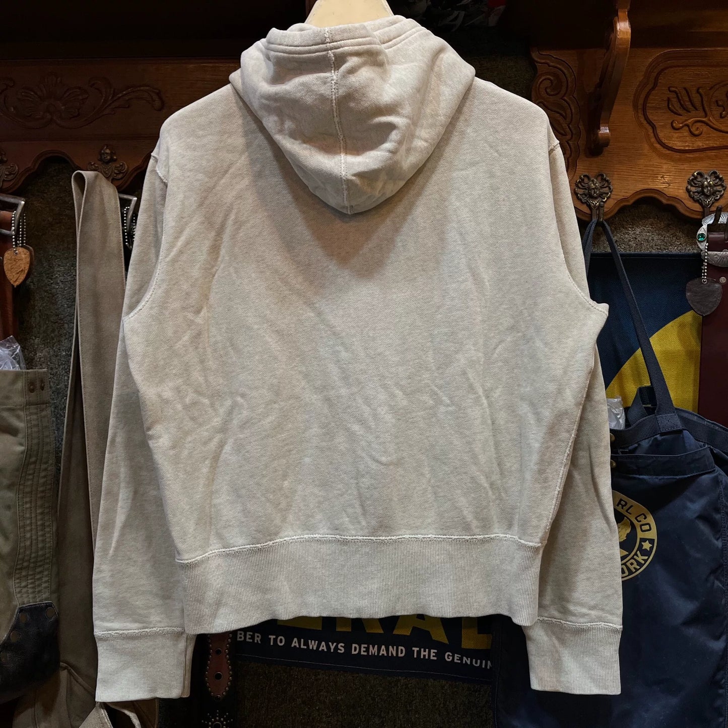 rrl vintage-style zip-up hoodie