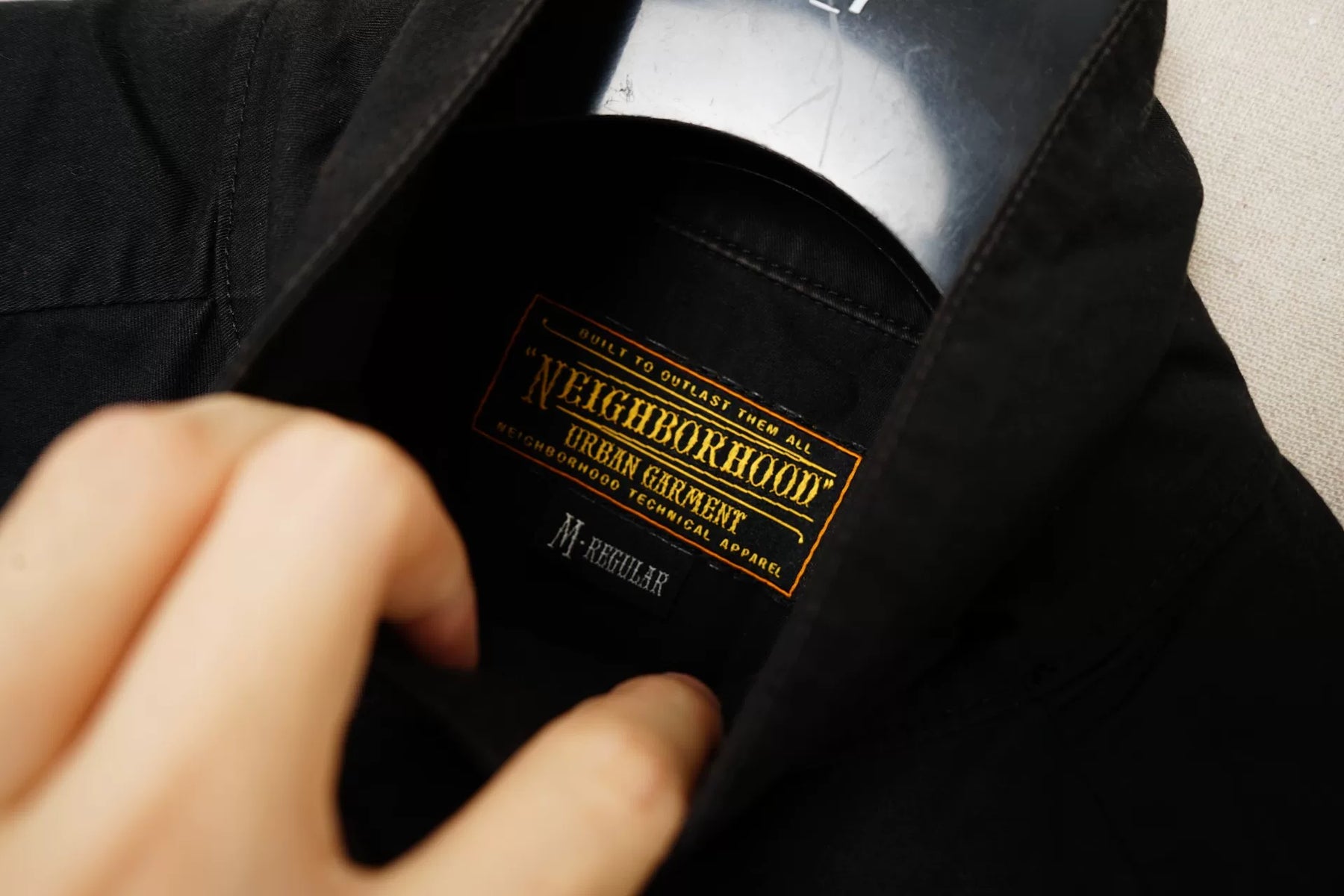Neighborhood Printed Coach Moto Jacket