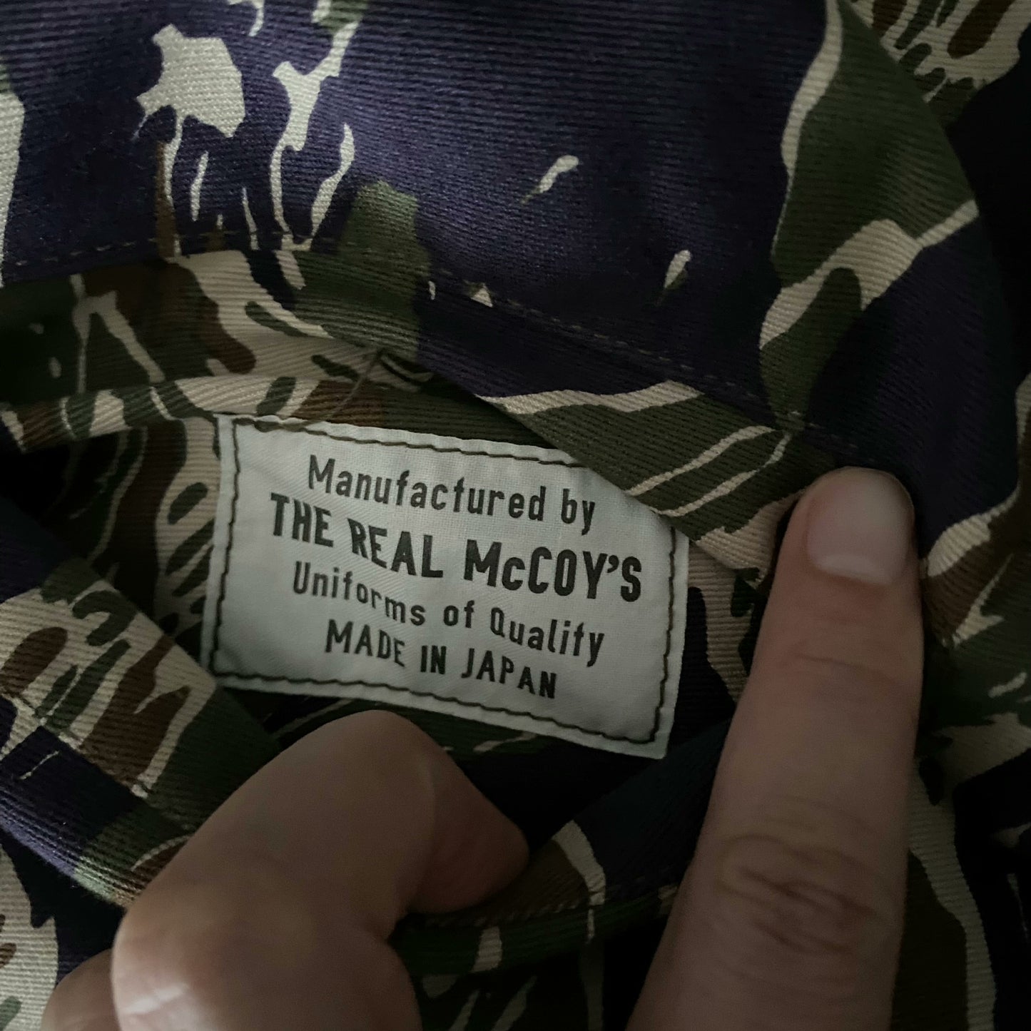The Real McCoy's Tiger Stripe Canvas Jacket