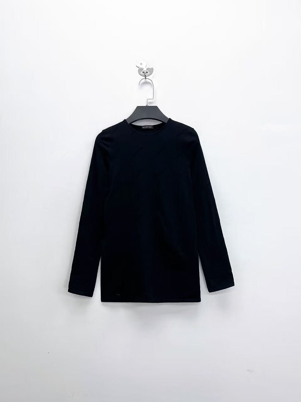 balenciaga black gray long sleeve shirt