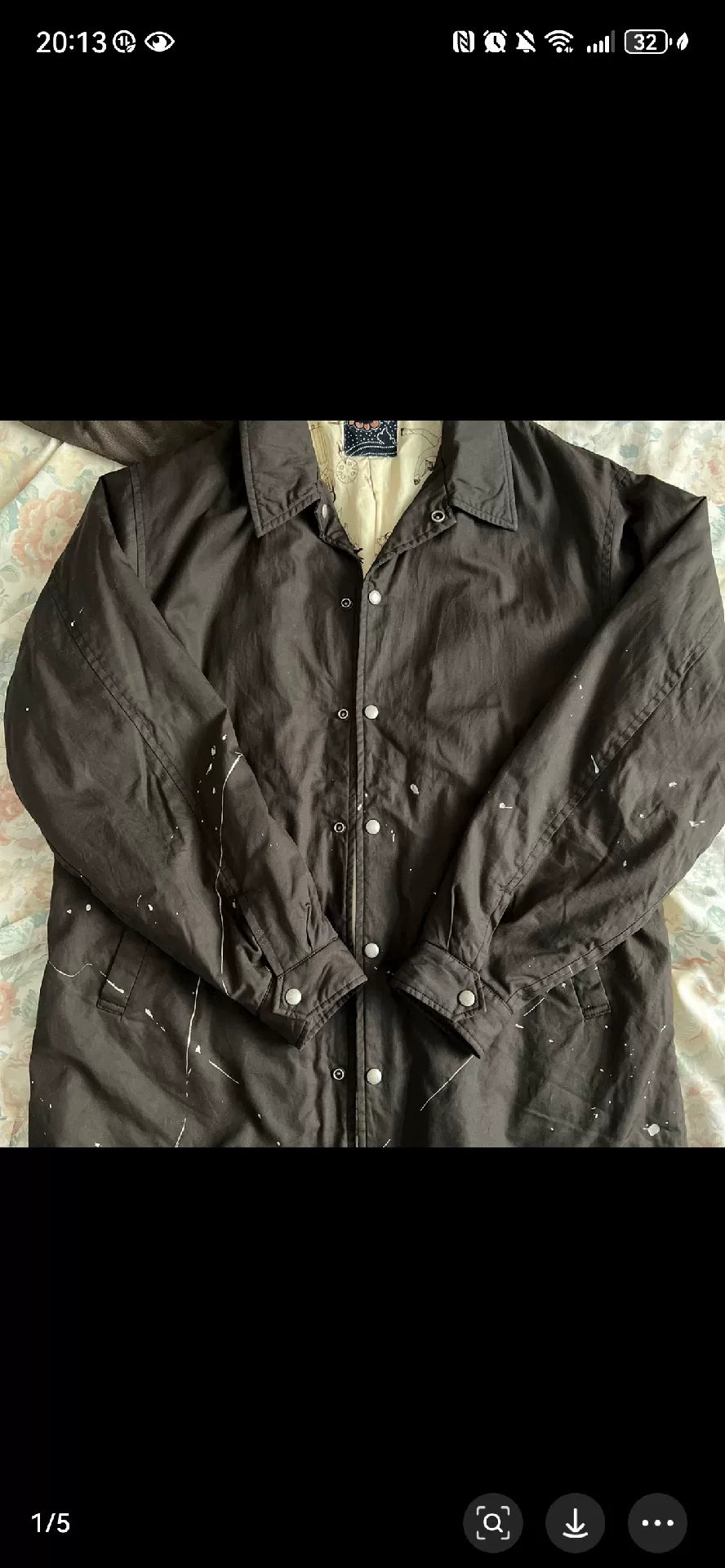 Visvim 20AW ICT Splatter Paint Coach Jacket
