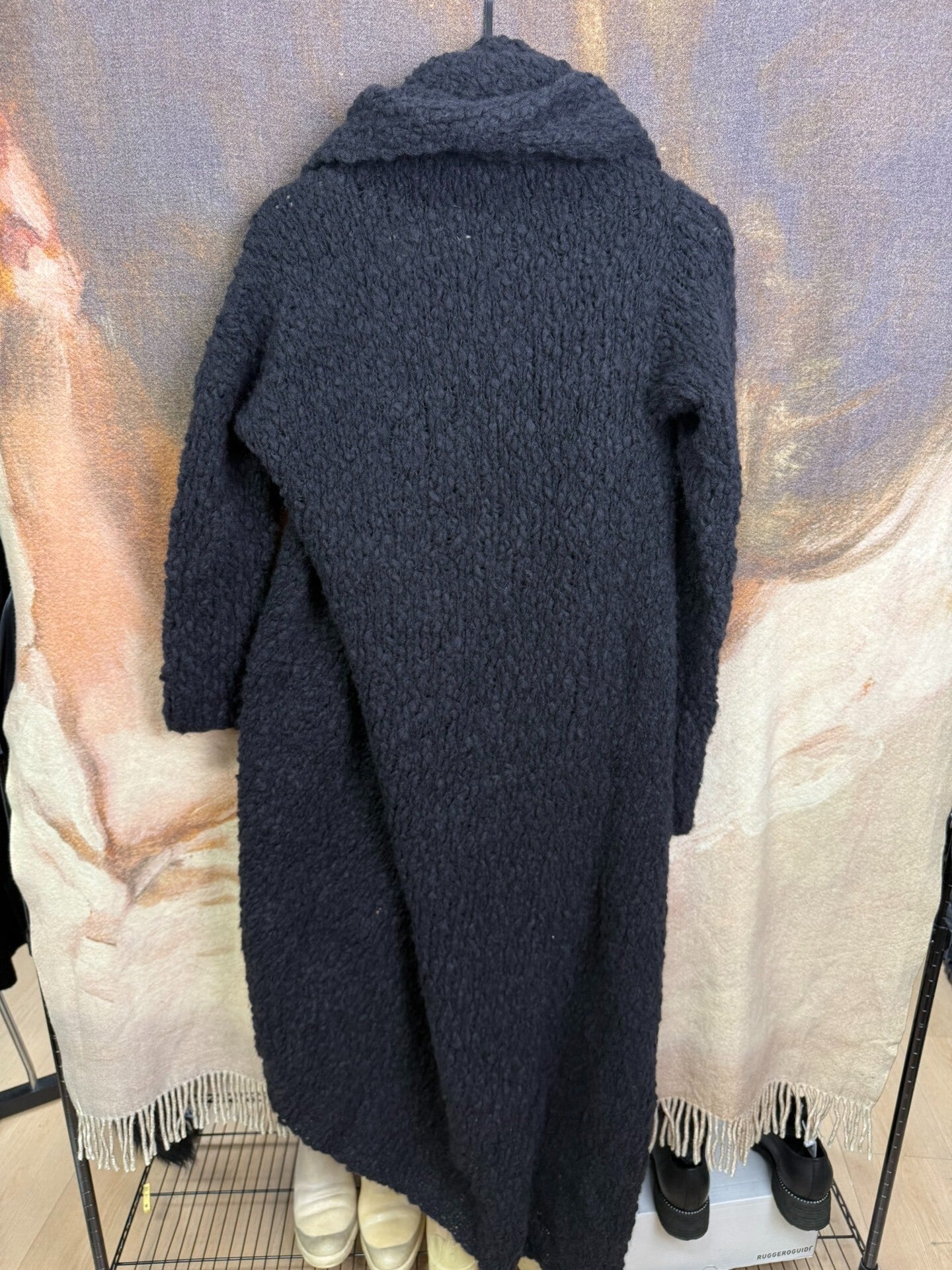 UMA WANG Soft Asymmetric Collar Coat