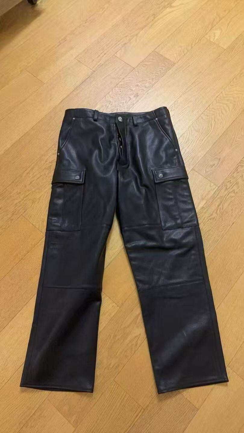 Chrome Hearts Leather Cargo Pants