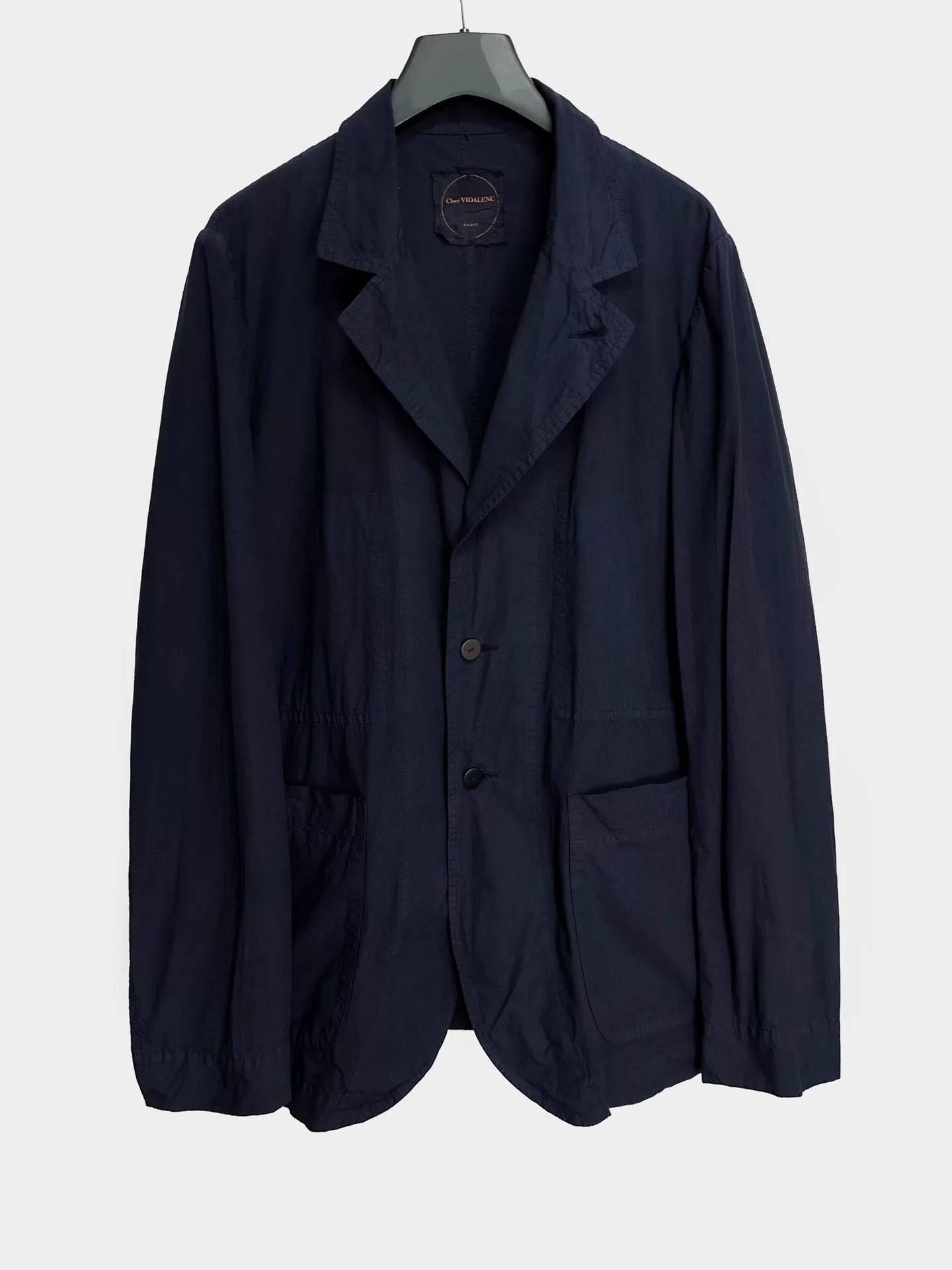 blue dyed cotton jacket from Vidalenc