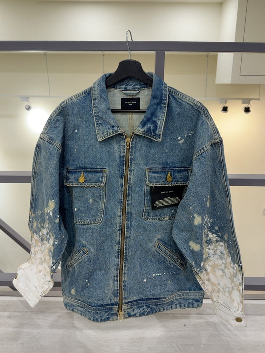 Fear of God 5th Paint Splash Denim Jacket