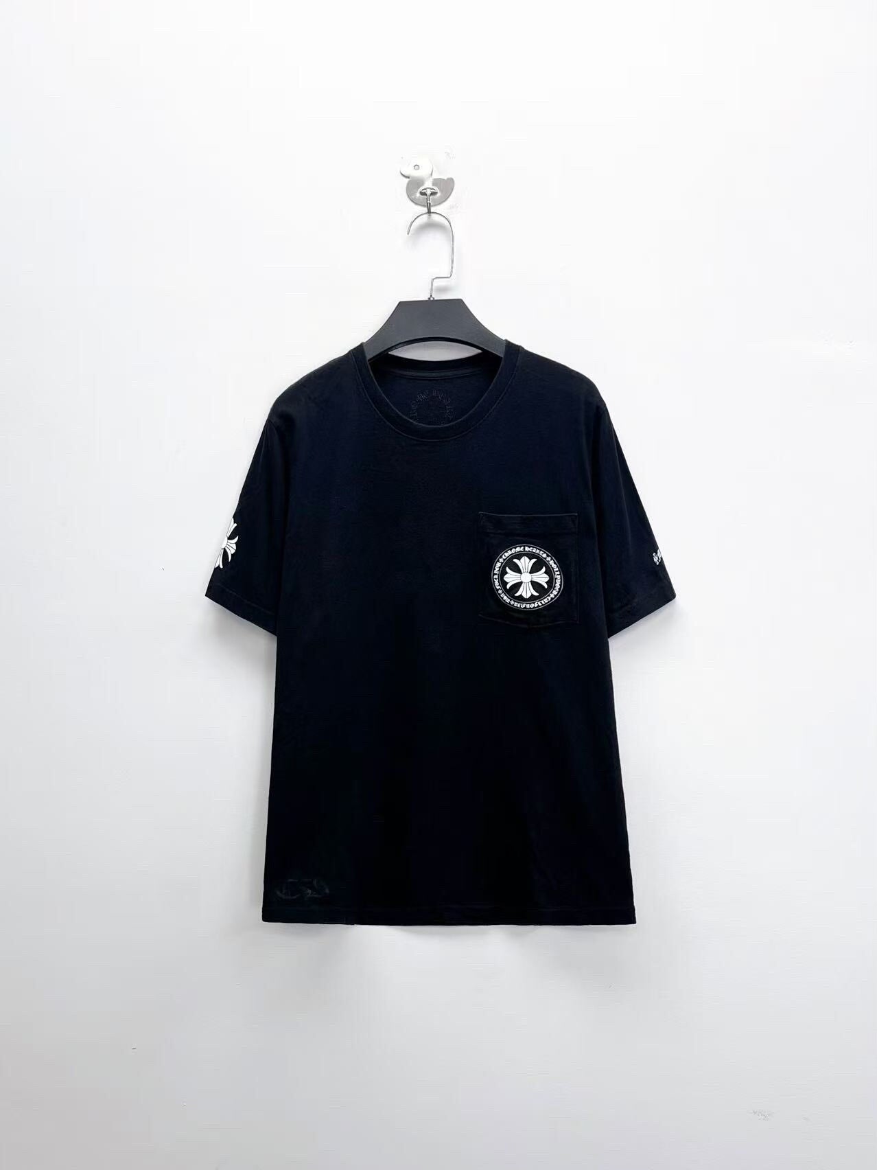 chrome hearts black short sleeve t-shirt
