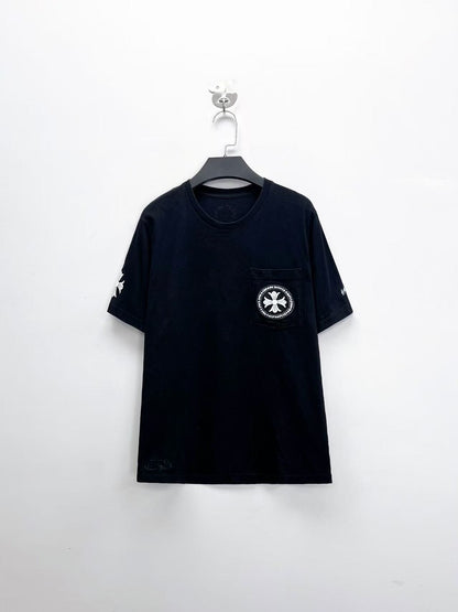 chrome hearts black short sleeve t-shirt