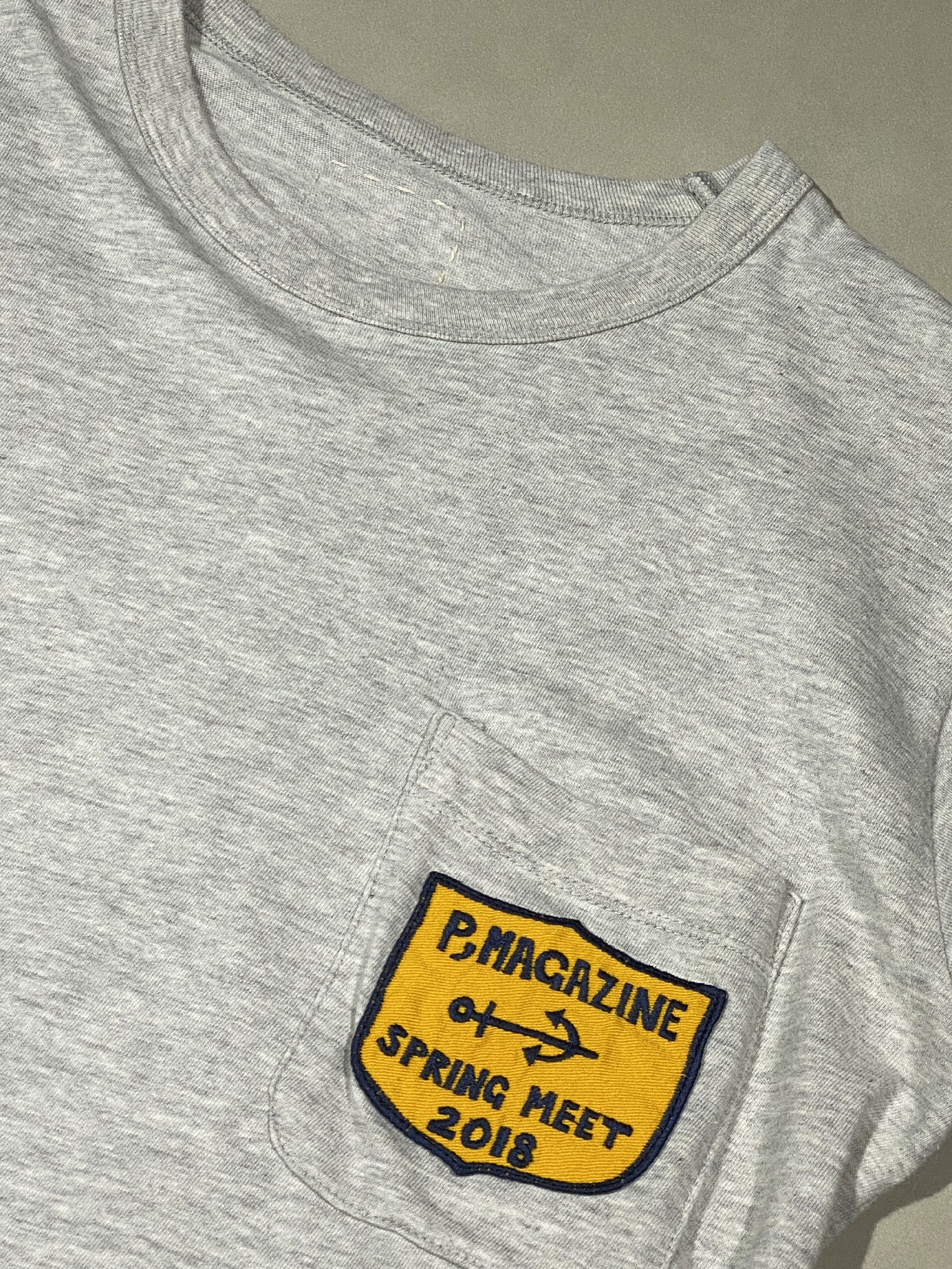 VisVim Light Gray Embroidered T-Shirt