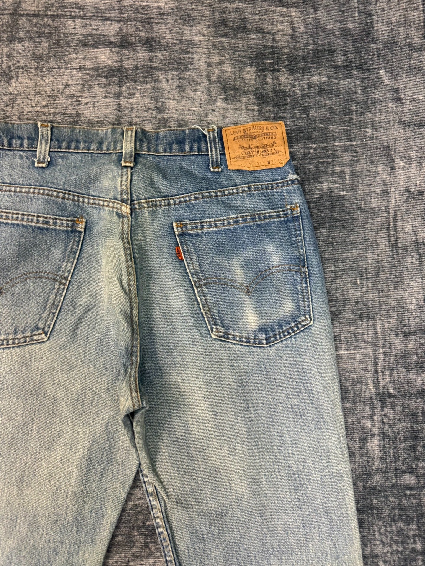 Vintage Levis 517 80s USA Washed Blue Jeans