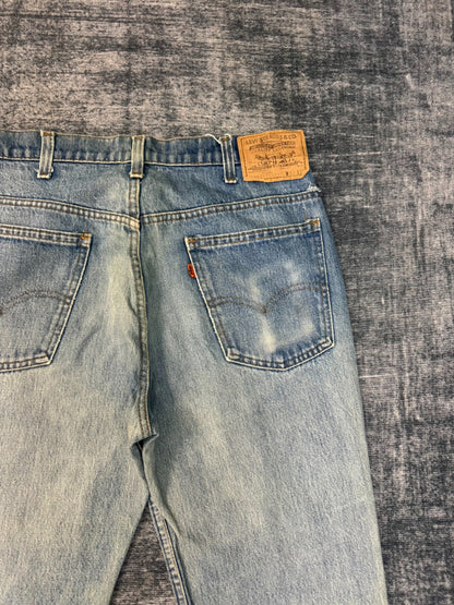 Vintage Levis 517 80s USA Washed Blue Jeans