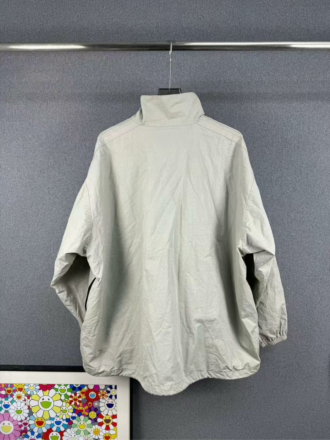 balenciaga patchwork windbreaker jacket in s