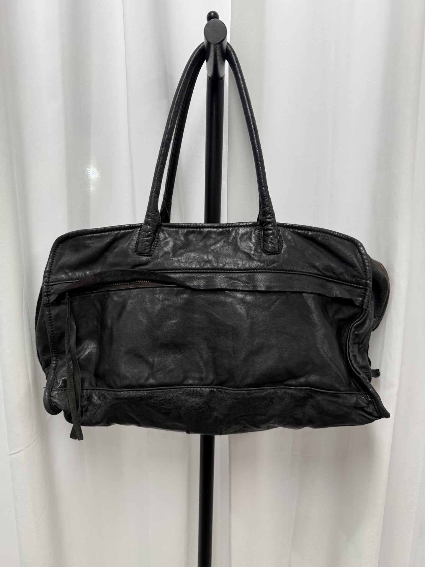 Yohji Yamamoto Leather Boston Bag