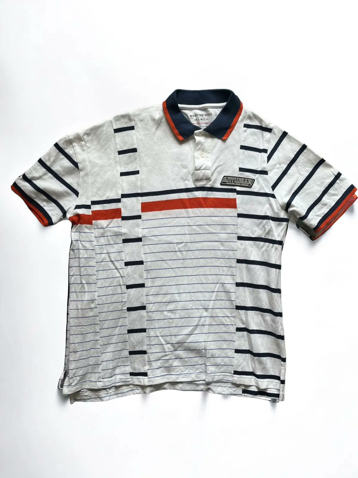 asymmetric cut polo shirt in xl size
