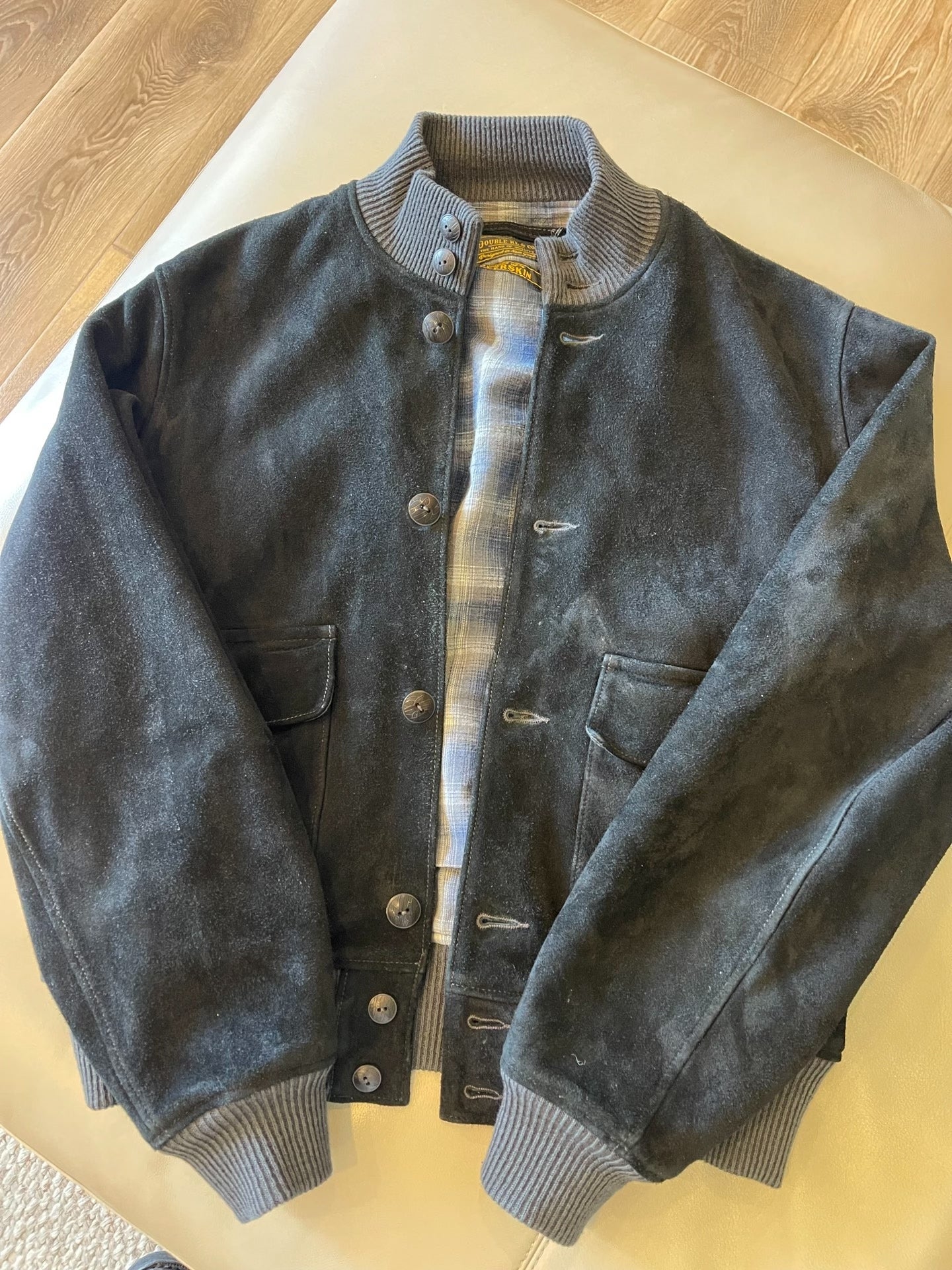 RRL Ralph Lauren Suede Aviator Jacket