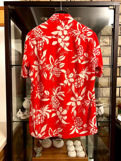 saint laurent vintage pineapple print shirt