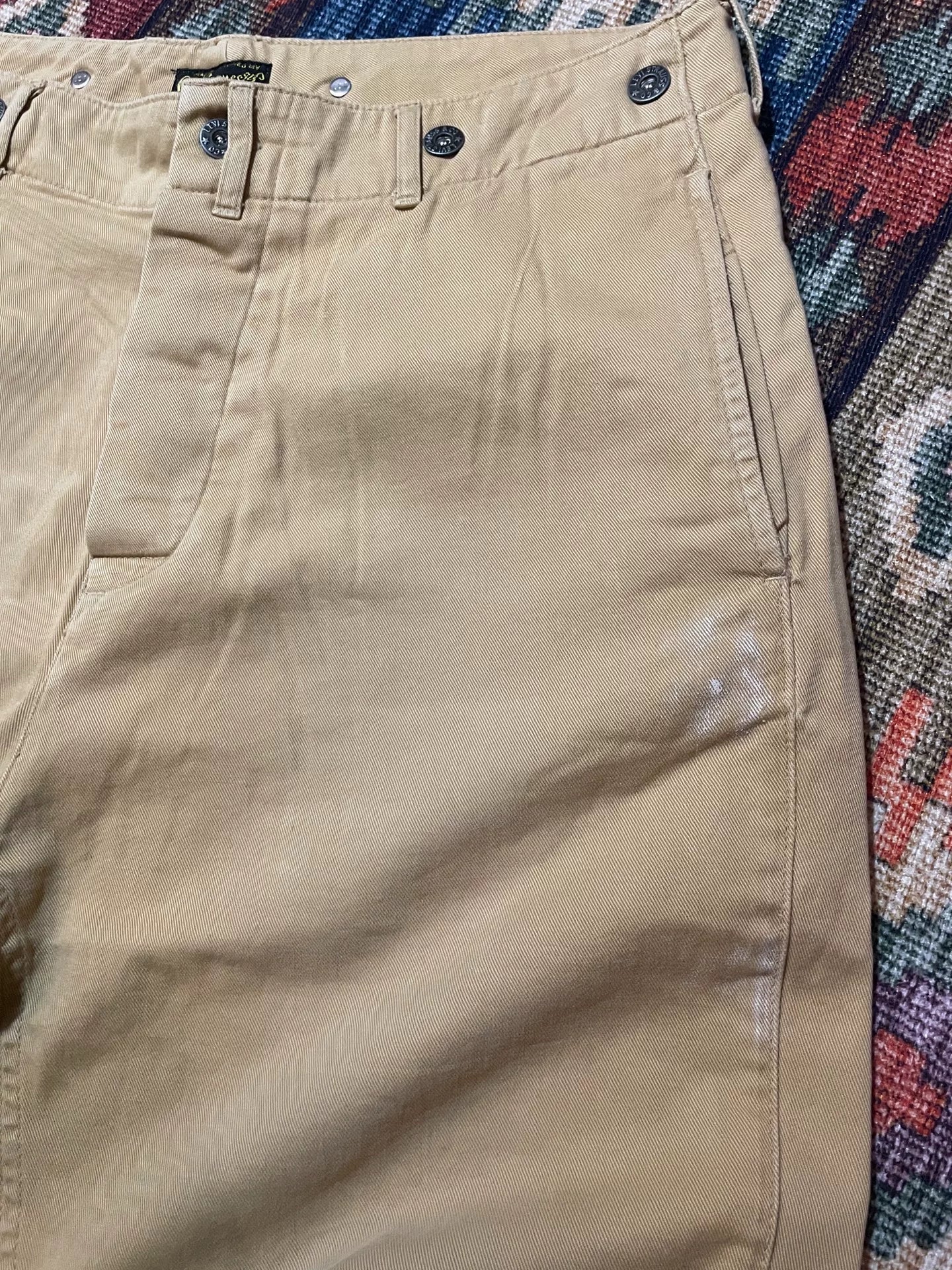 LVC Levi's Khaki Splatter Cargo Pants