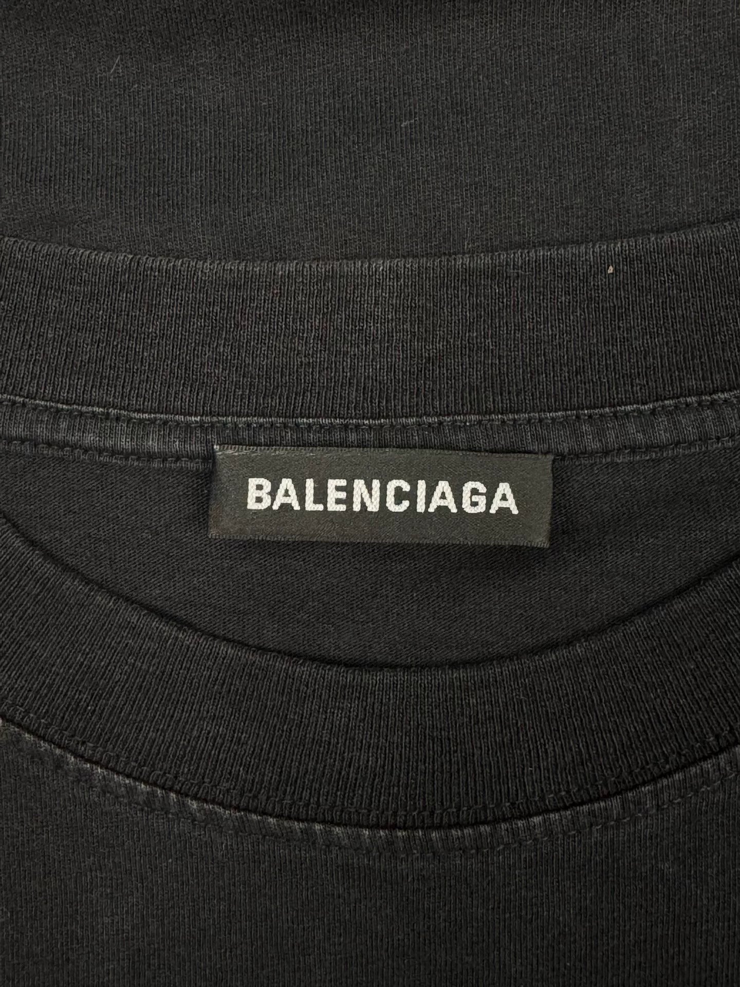 balenciaga short sleeve t-shirt with embroidery