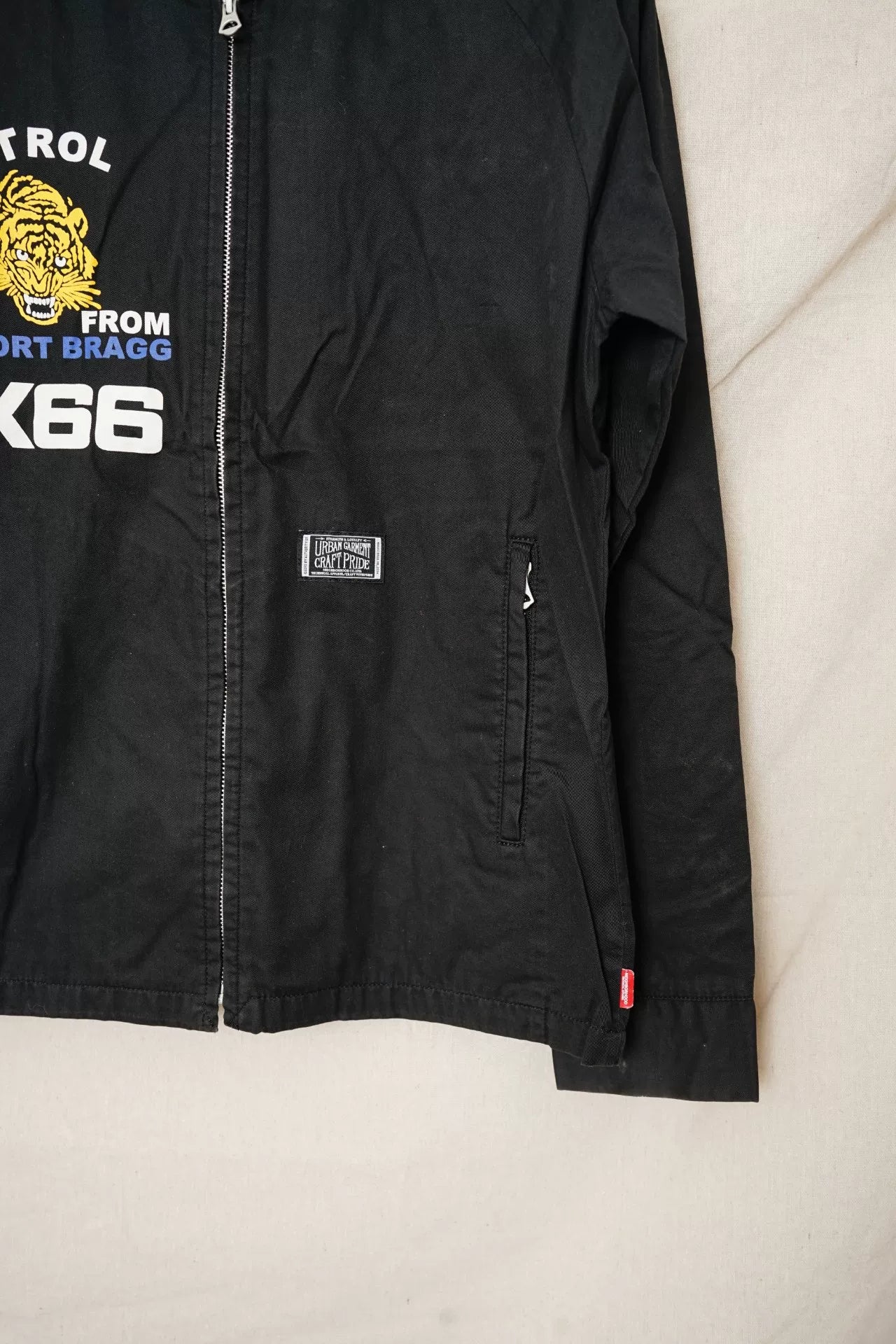Neighborhood Printed Coach Moto Jacket