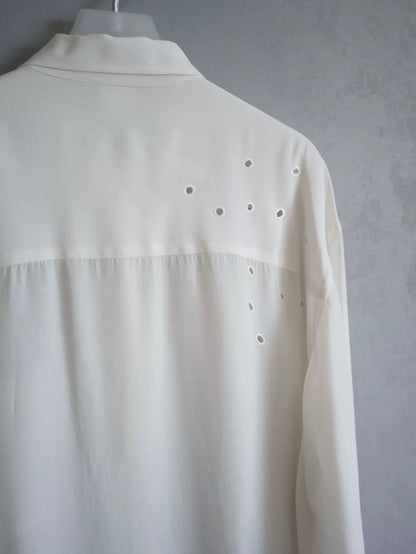 Yohji Yamamoto 92SS Bullet Hole Cutout Shirt