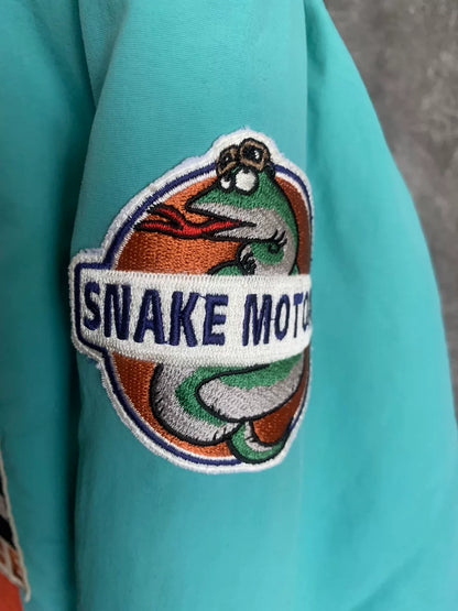 toys mccoy race track jacket in lake blue