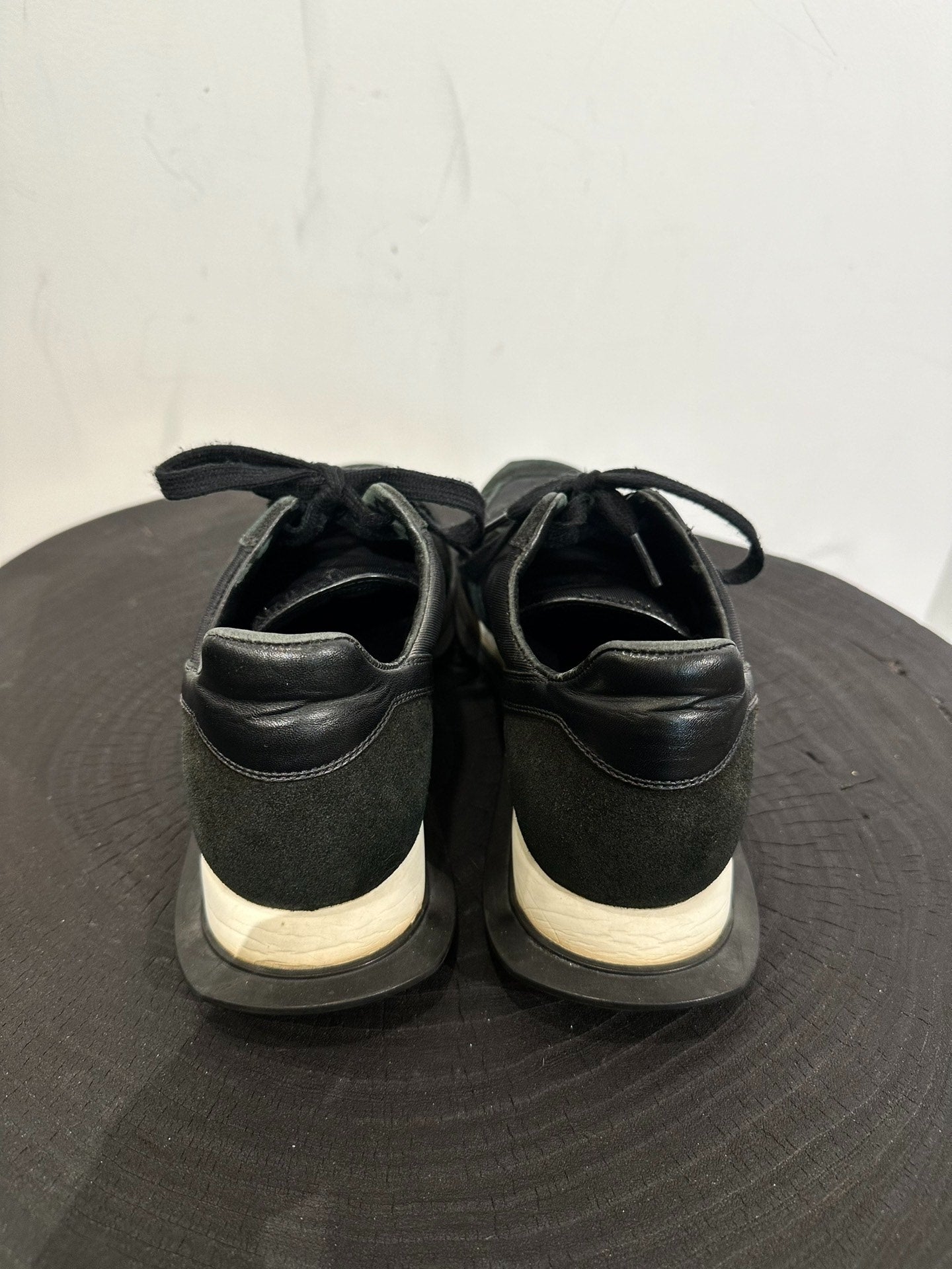 Rick Owens Suede Patchwork Low-Top Sneakers