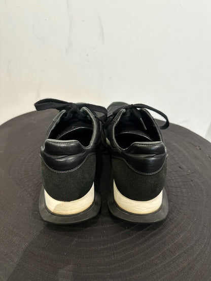 Rick Owens Suede Patchwork Low-Top Sneakers