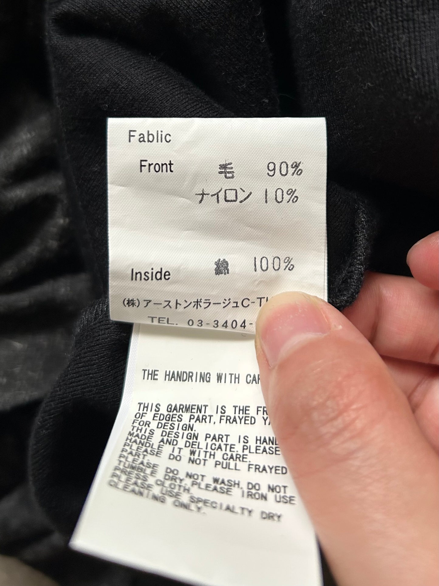 asymmetrical layered long-sleeve top