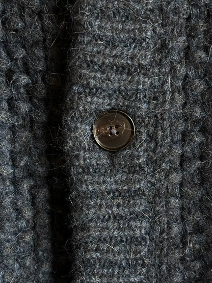 angora wool blend knitted cardigan