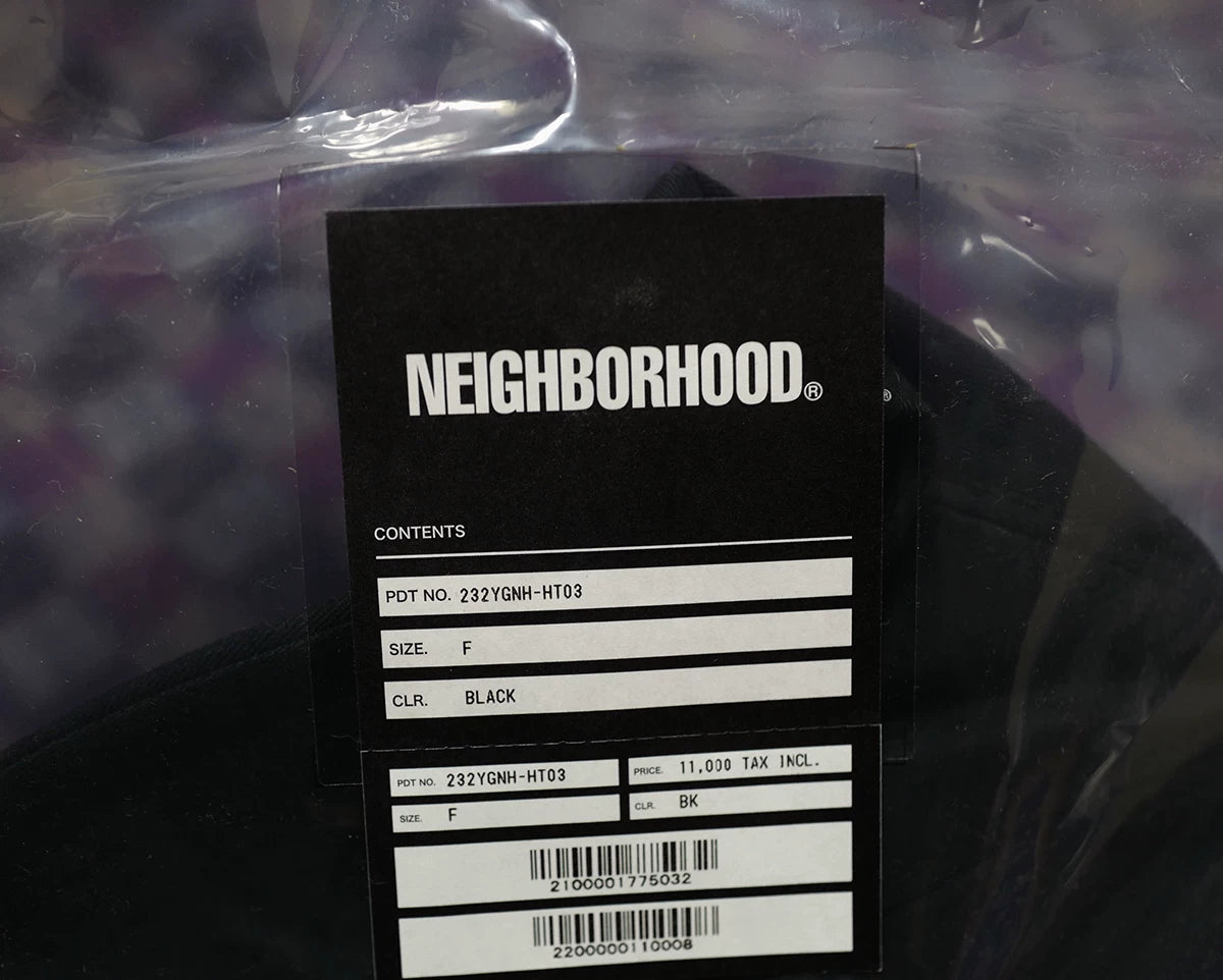 neighborhood dad cap in black color