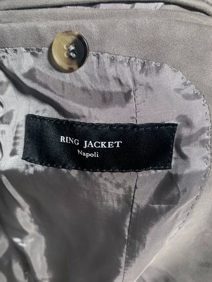 gray suede jacket by Ring Jacket Napoli