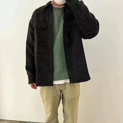 visvim lumber long sleeve tweed shirt