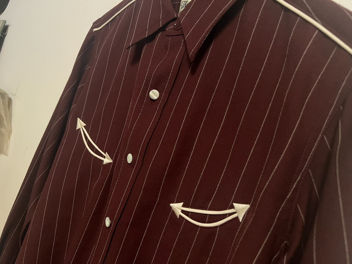 wacko maria western shirt with stripes